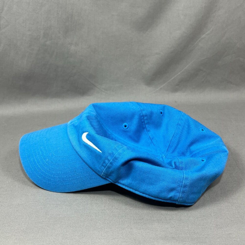 Nike Heritage86 S1ZE Strapback Hat Blue Adjustable Swoosh Running Golf Dad Mens - Picture 7 of 16